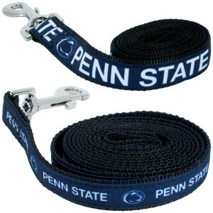 small and large dog leashes with repeating Penn State